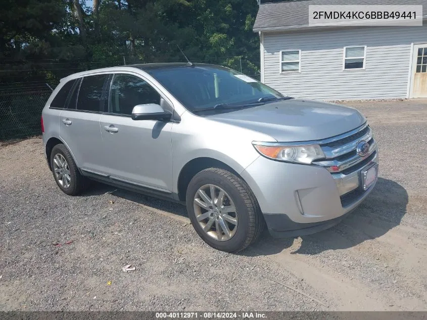 2011 Ford Edge Limited VIN: 2FMDK4KC6BBB49441 Lot: 40112971