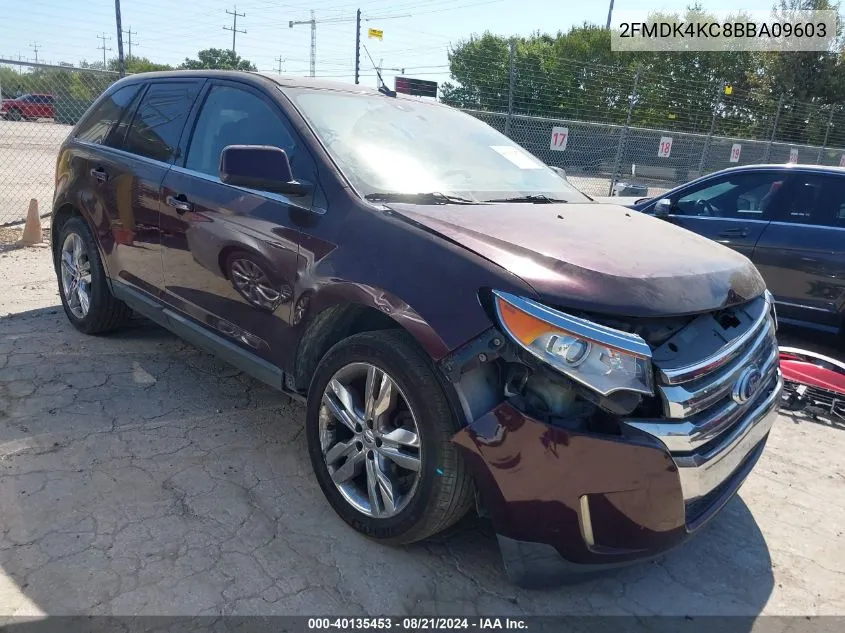 2011 Ford Edge Limited VIN: 2FMDK4KC8BBA09603 Lot: 40135453