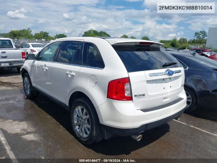 2011 Ford Edge Limited VIN: 2FMDK3KC9BBB10014 Lot: 40146477