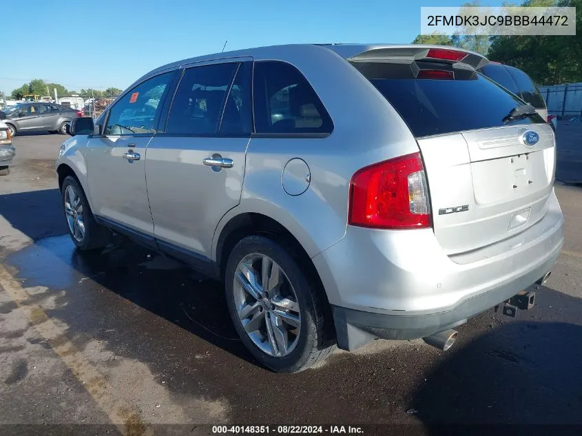 2011 Ford Edge Sel VIN: 2FMDK3JC9BBB44472 Lot: 40148351