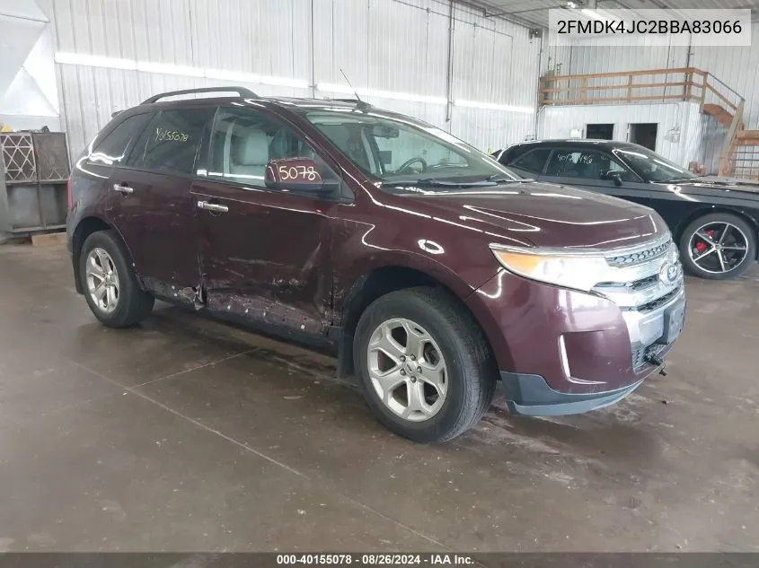 2011 Ford Edge Sel VIN: 2FMDK4JC2BBA83066 Lot: 40155078