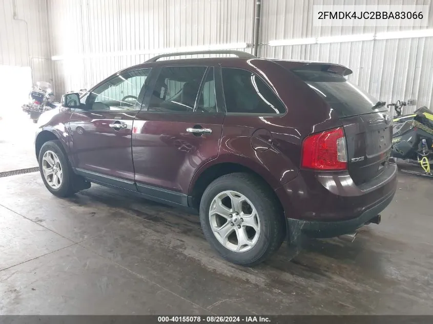 2011 Ford Edge Sel VIN: 2FMDK4JC2BBA83066 Lot: 40155078