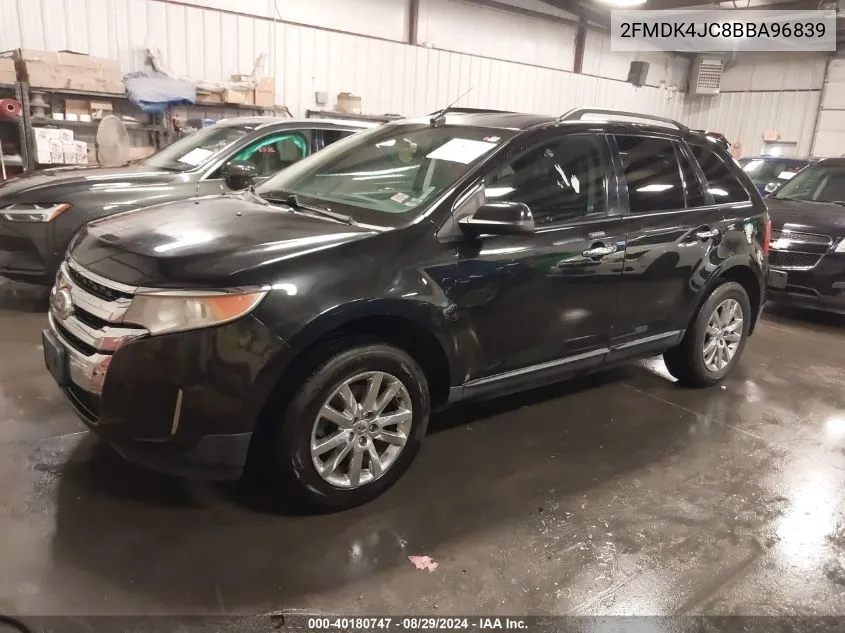 2011 Ford Edge Sel VIN: 2FMDK4JC8BBA96839 Lot: 40180747