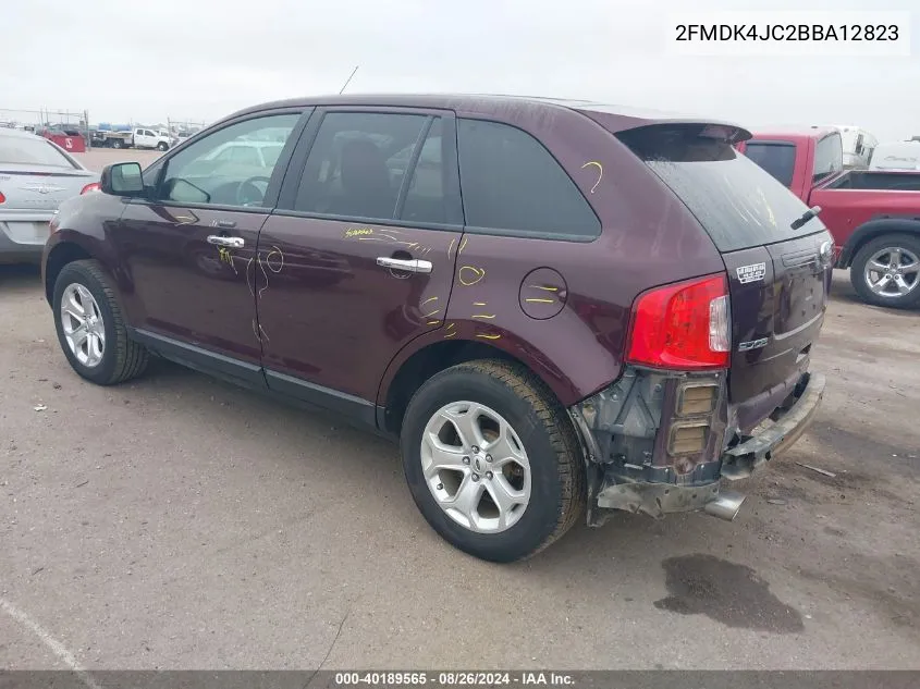 2FMDK4JC2BBA12823 2011 Ford Edge Sel