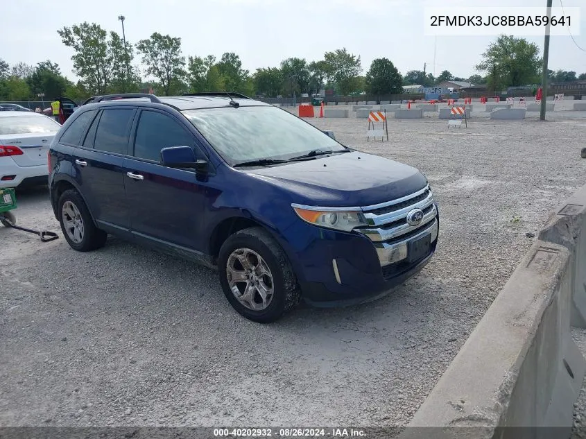 2011 Ford Edge Sel VIN: 2FMDK3JC8BBA59641 Lot: 40202932