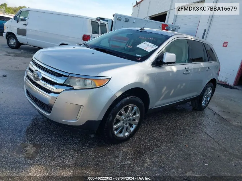 2011 Ford Edge Limited VIN: 2FMDK3KC7BBA16679 Lot: 40222952