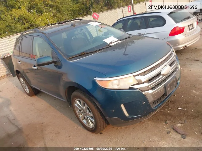 2011 Ford Edge Sel VIN: 2FMDK4JC3BBB51696 Lot: 40229895