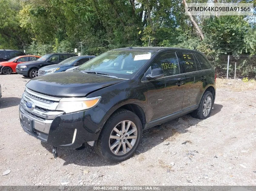 2011 Ford Edge Limited VIN: 2FMDK4KC9BBA91566 Lot: 40238252