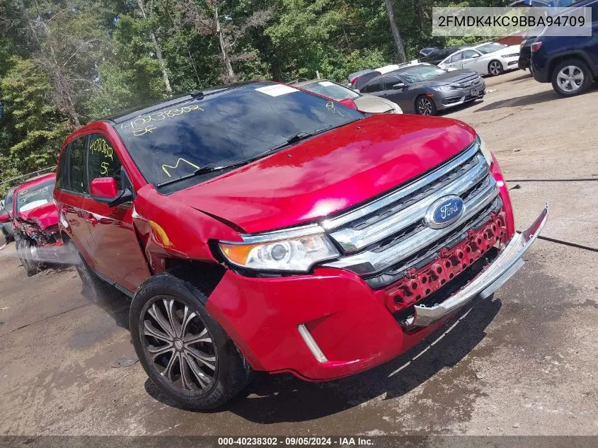 2011 Ford Edge Limited VIN: 2FMDK4KC9BBA94709 Lot: 40238302