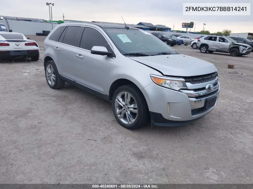 2011 Ford Edge Limited VIN: 2FMDK3KC7BBB14241 Lot: 40240601