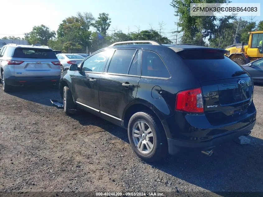 2011 Ford Edge Se VIN: 2FMDK3GC0BBB64083 Lot: 40248209