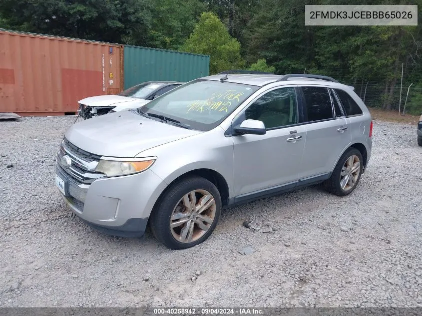 2011 Ford Edge Sel VIN: 2FMDK3JCEBBB65026 Lot: 40258942