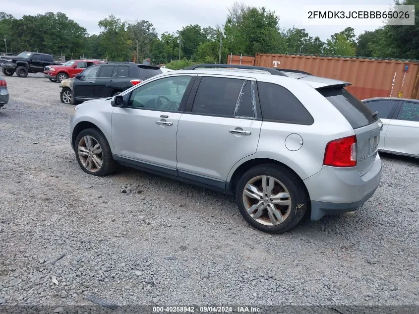 2011 Ford Edge Sel VIN: 2FMDK3JCEBBB65026 Lot: 40258942