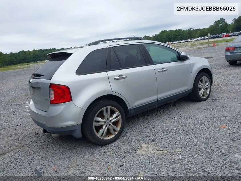 2011 Ford Edge Sel VIN: 2FMDK3JCEBBB65026 Lot: 40258942