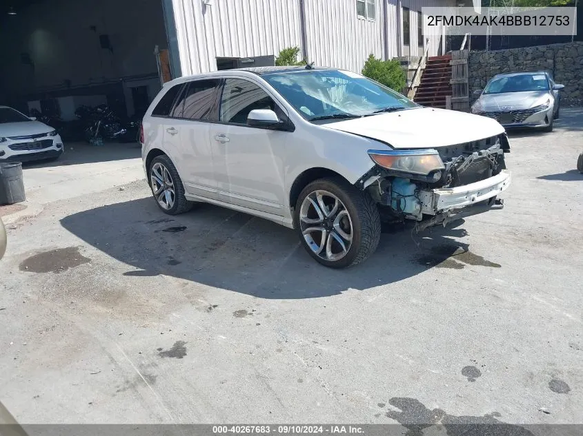 2FMDK4AK4BBB12753 2011 Ford Edge Sport