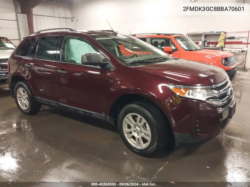 2011 Ford Edge Se VIN: 2FMDK3GC8BBA70601 Lot: 40268555