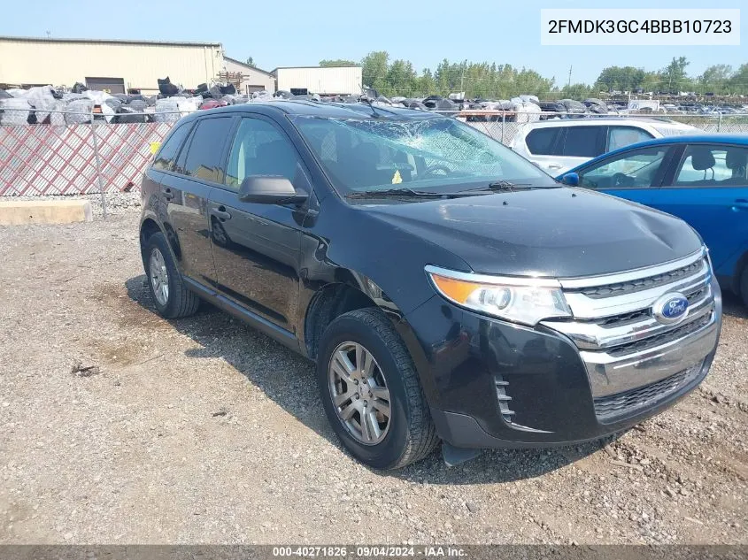 2FMDK3GC4BBB10723 2011 Ford Edge Se