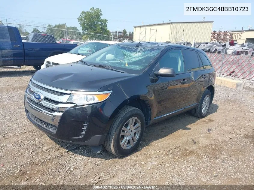 2011 Ford Edge Se VIN: 2FMDK3GC4BBB10723 Lot: 40271826