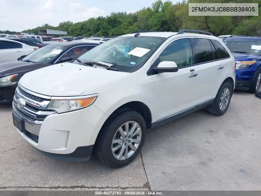 2011 Ford Edge Sel VIN: 2FMDK3JC8BBB38405 Lot: 40272793