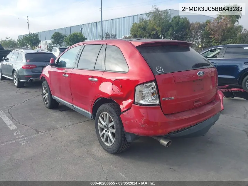 2FMDK3JC5BBA43283 2011 Ford Edge Sel