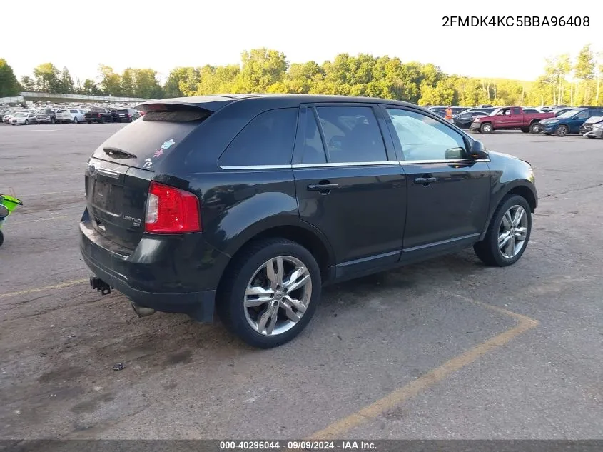 2011 Ford Edge Limited VIN: 2FMDK4KC5BBA96408 Lot: 40296044