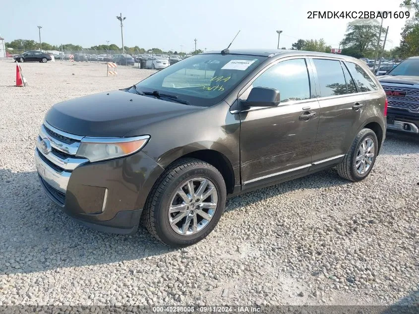 2011 Ford Edge Limited VIN: 2FMDK4KC2BBA01609 Lot: 40298005