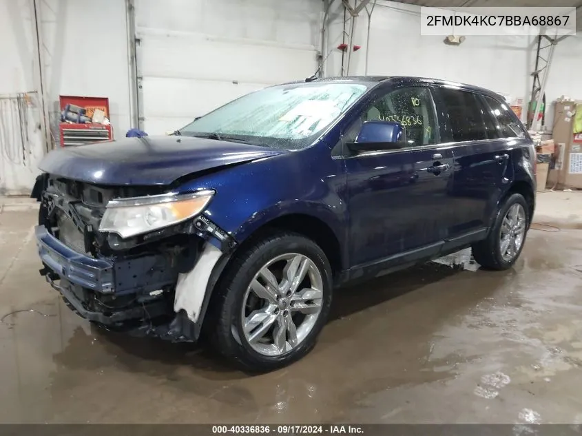 2011 Ford Edge Limited VIN: 2FMDK4KC7BBA68867 Lot: 40336836