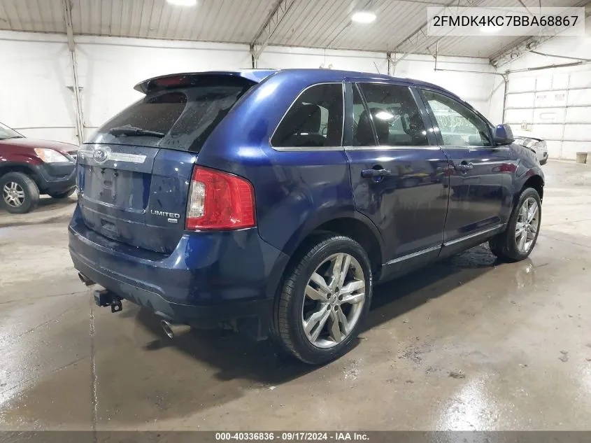 2011 Ford Edge Limited VIN: 2FMDK4KC7BBA68867 Lot: 40336836