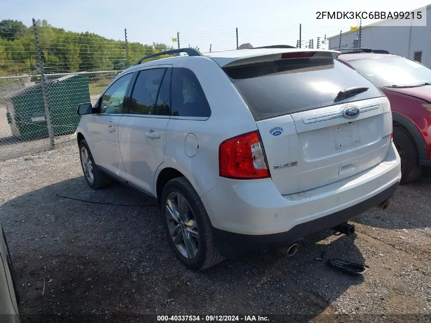 2011 Ford Edge Limited VIN: 2FMDK3KC6BBA99215 Lot: 40337534