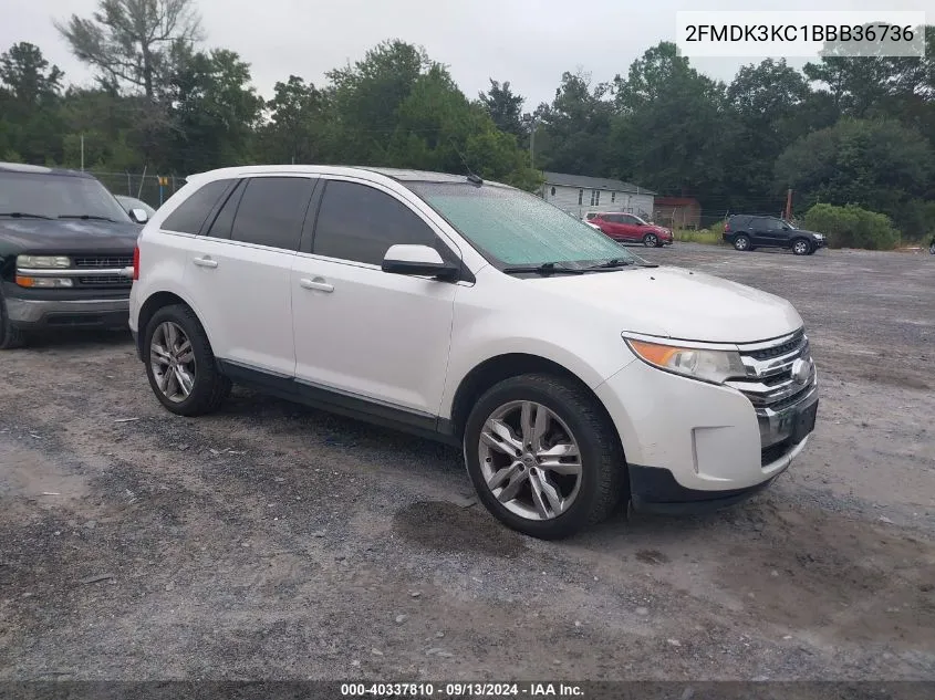 2011 Ford Edge Limited VIN: 2FMDK3KC1BBB36736 Lot: 40337810