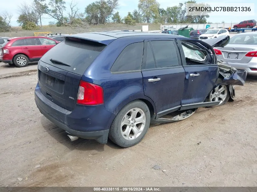 2011 Ford Edge Sel VIN: 2FMDK3JC7BBB21336 Lot: 40338115