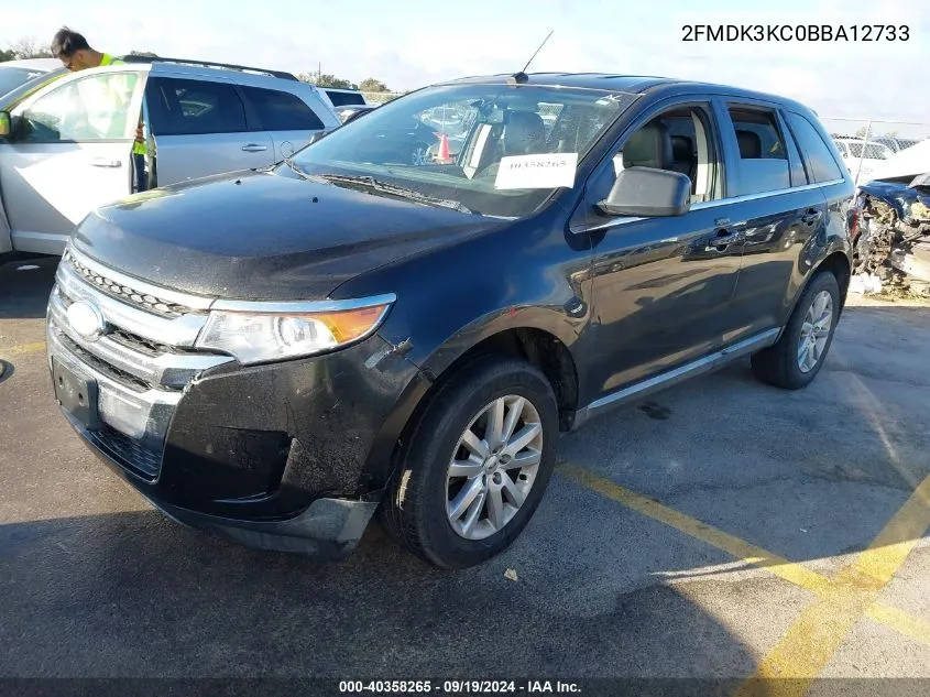 2011 Ford Edge Limited VIN: 2FMDK3KC0BBA12733 Lot: 40358265