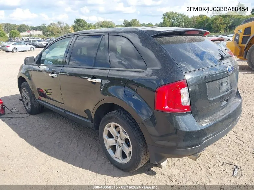 2011 Ford Edge Sel VIN: 2FMDK4JC3BBA88454 Lot: 40358315