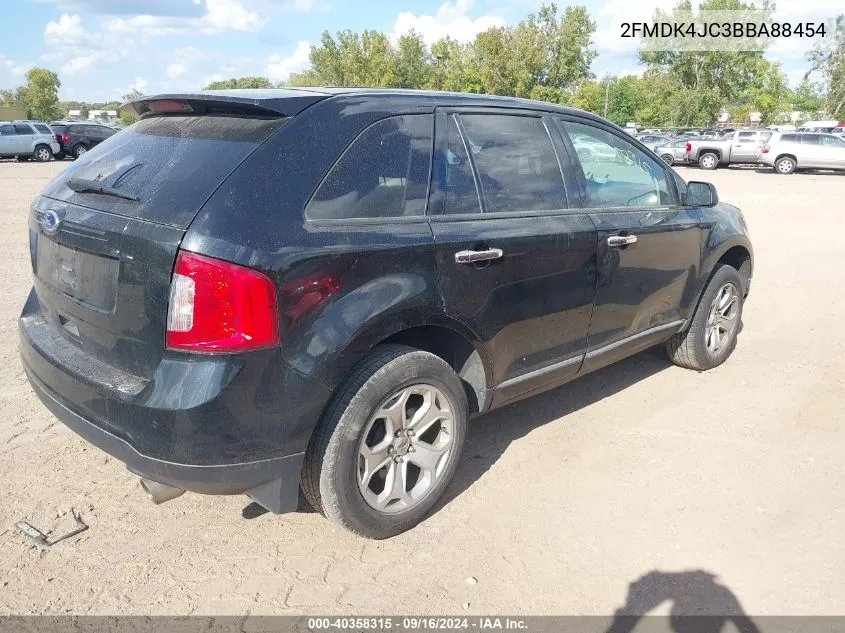 2011 Ford Edge Sel VIN: 2FMDK4JC3BBA88454 Lot: 40358315