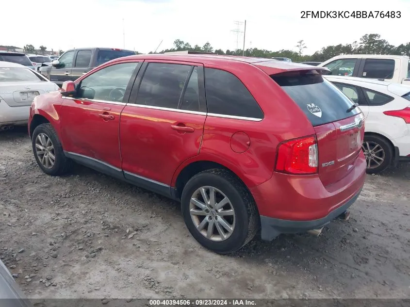 2011 Ford Edge Limited VIN: 2FMDK3KC4BBA76483 Lot: 40394506