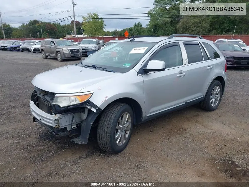 2011 Ford Edge Limited VIN: 2FMDK4KC1BBA35346 Lot: 40411681