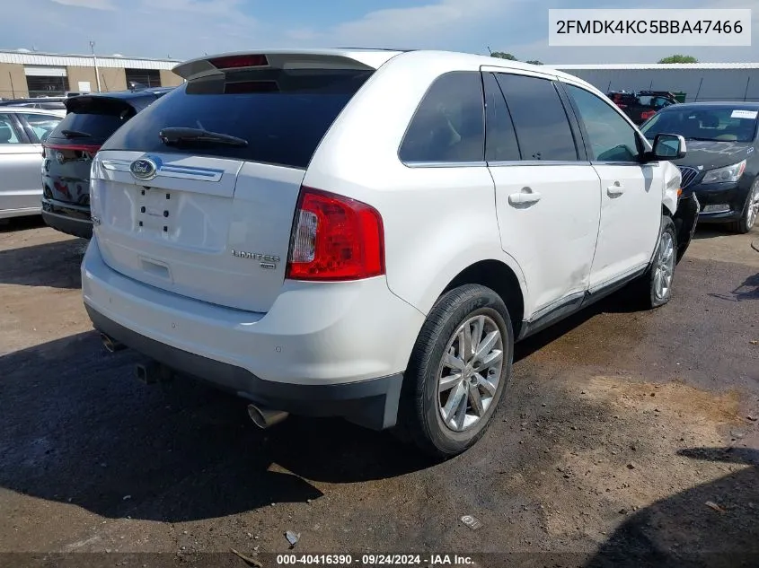 2011 Ford Edge Limited VIN: 2FMDK4KC5BBA47466 Lot: 40416390