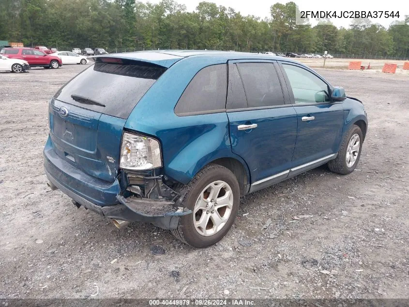 2011 Ford Edge Sel VIN: 2FMDK4JC2BBA37544 Lot: 40449879