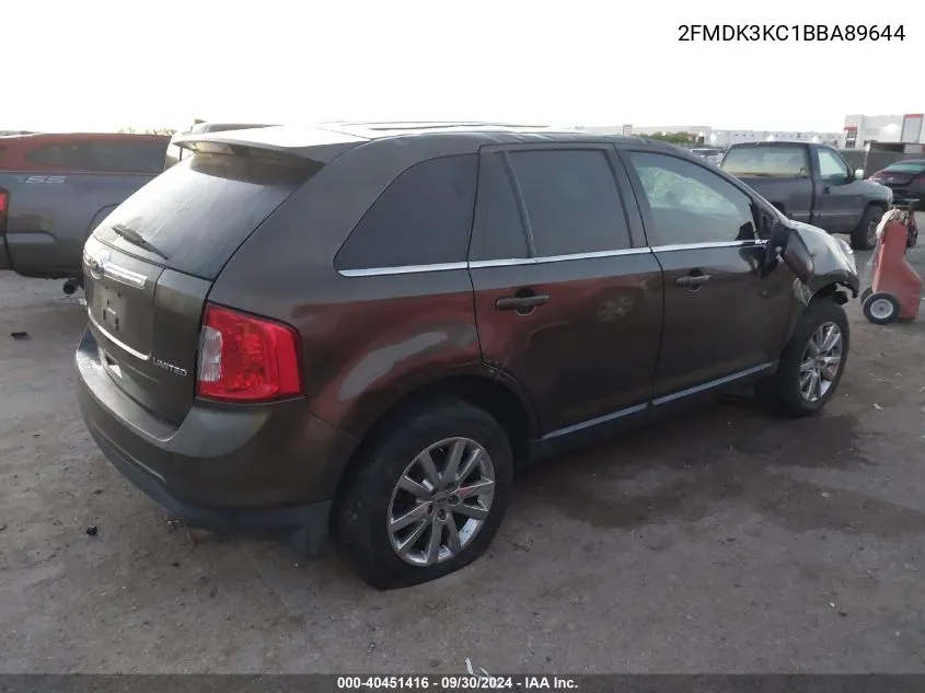 2011 Ford Edge Limited VIN: 2FMDK3KC1BBA89644 Lot: 40451416