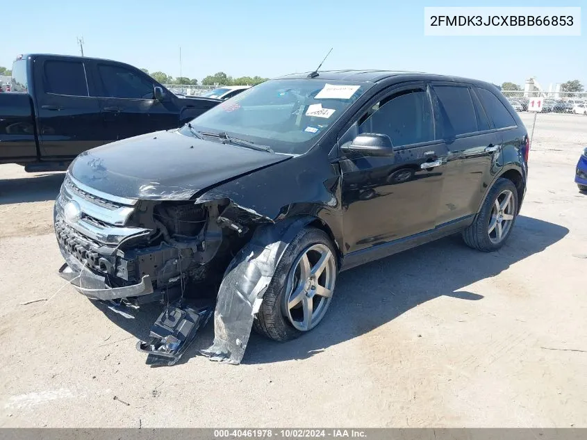 2011 Ford Edge Sel VIN: 2FMDK3JCXBBB66853 Lot: 40461978