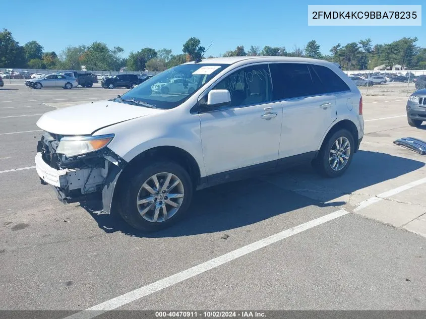 2011 Ford Edge Limited VIN: 2FMDK4KC9BBA78235 Lot: 40470911