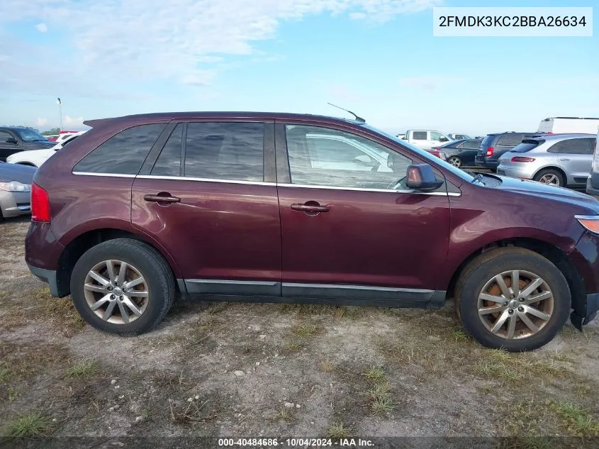 2011 Ford Edge Limited VIN: 2FMDK3KC2BBA26634 Lot: 40484686