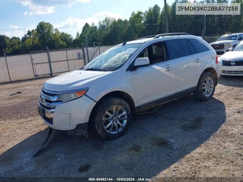 2011 Ford Edge Limited VIN: 2FMDK3KC2BBA77258 Lot: 40492144