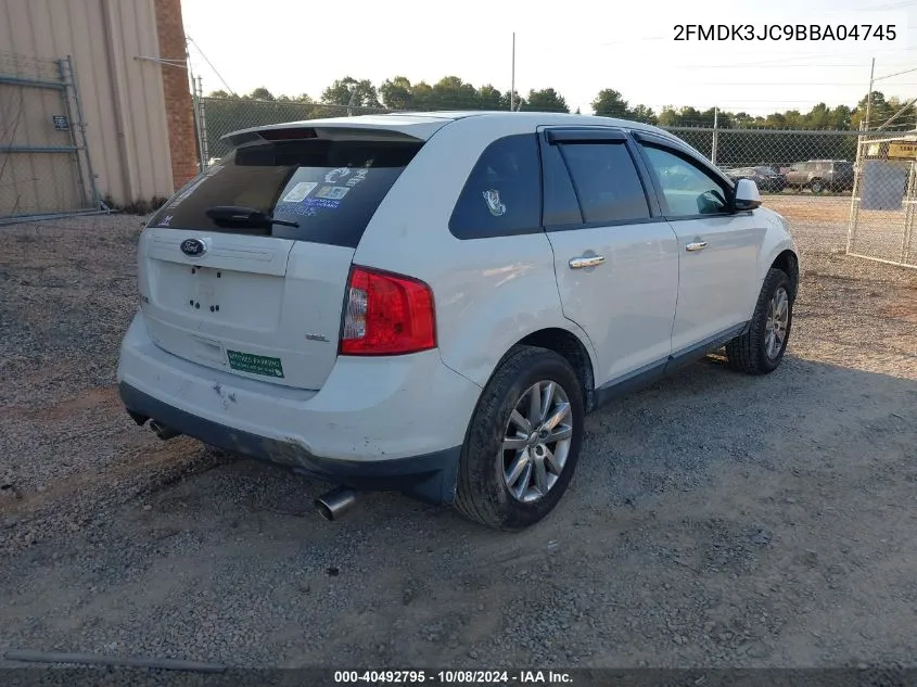 2011 Ford Edge Sel VIN: 2FMDK3JC9BBA04745 Lot: 40492795