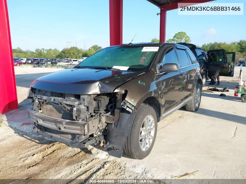 2011 Ford Edge Limited VIN: 2FMDK3KC6BBB31466 Lot: 40495468