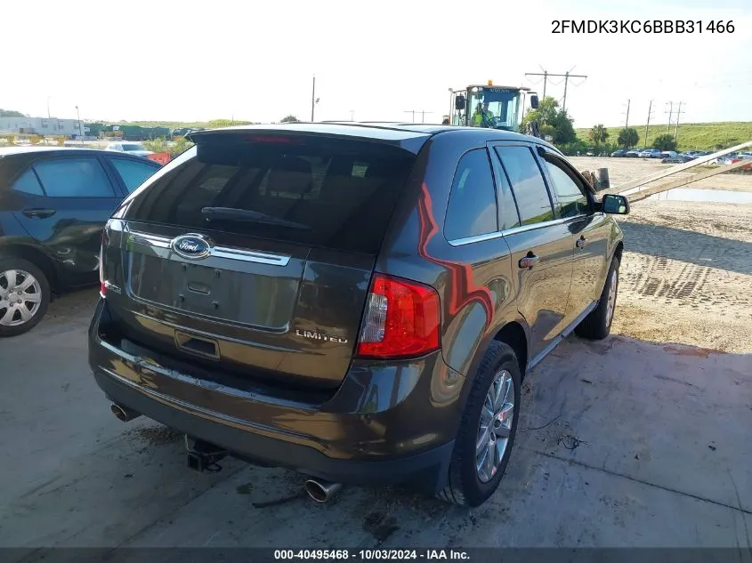 2011 Ford Edge Limited VIN: 2FMDK3KC6BBB31466 Lot: 40495468