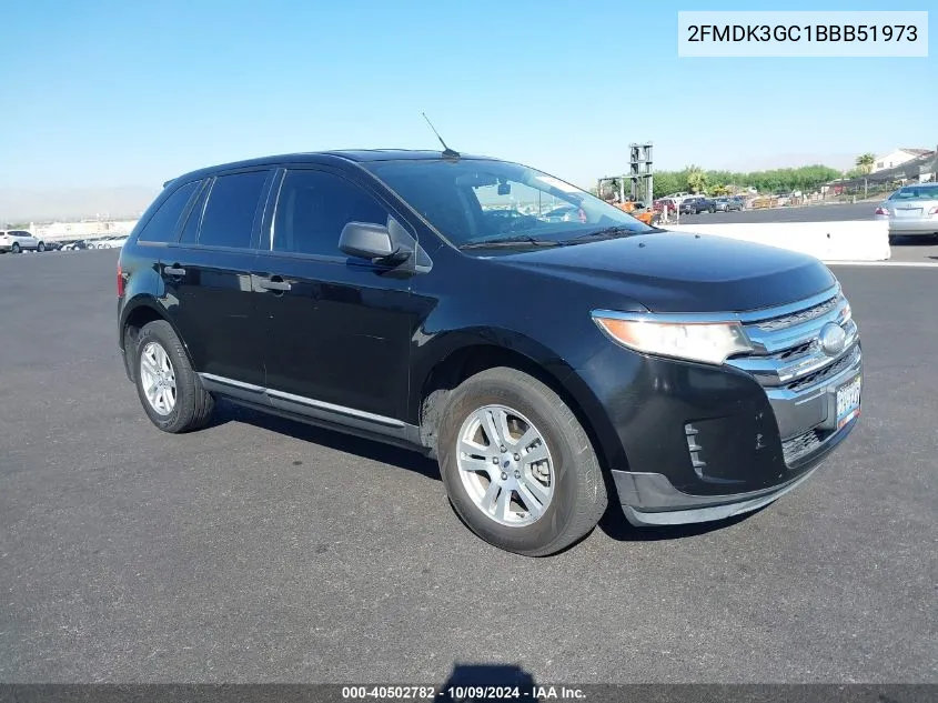 2011 Ford Edge Se VIN: 2FMDK3GC1BBB51973 Lot: 40502782