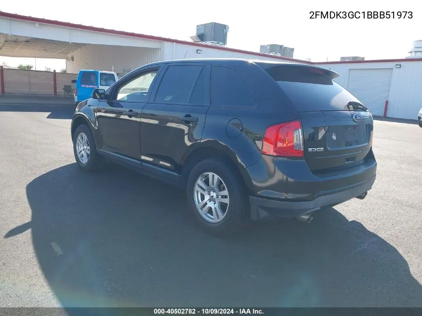 2011 Ford Edge Se VIN: 2FMDK3GC1BBB51973 Lot: 40502782