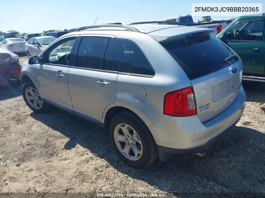 2011 Ford Edge Sel VIN: 2FMDK3JC9BBB20365 Lot: 40523710