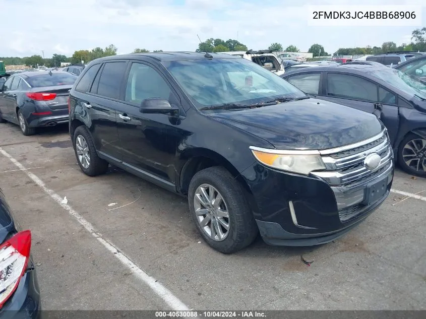 2011 Ford Edge Sel VIN: 2FMDK3JC4BBB68906 Lot: 40530088